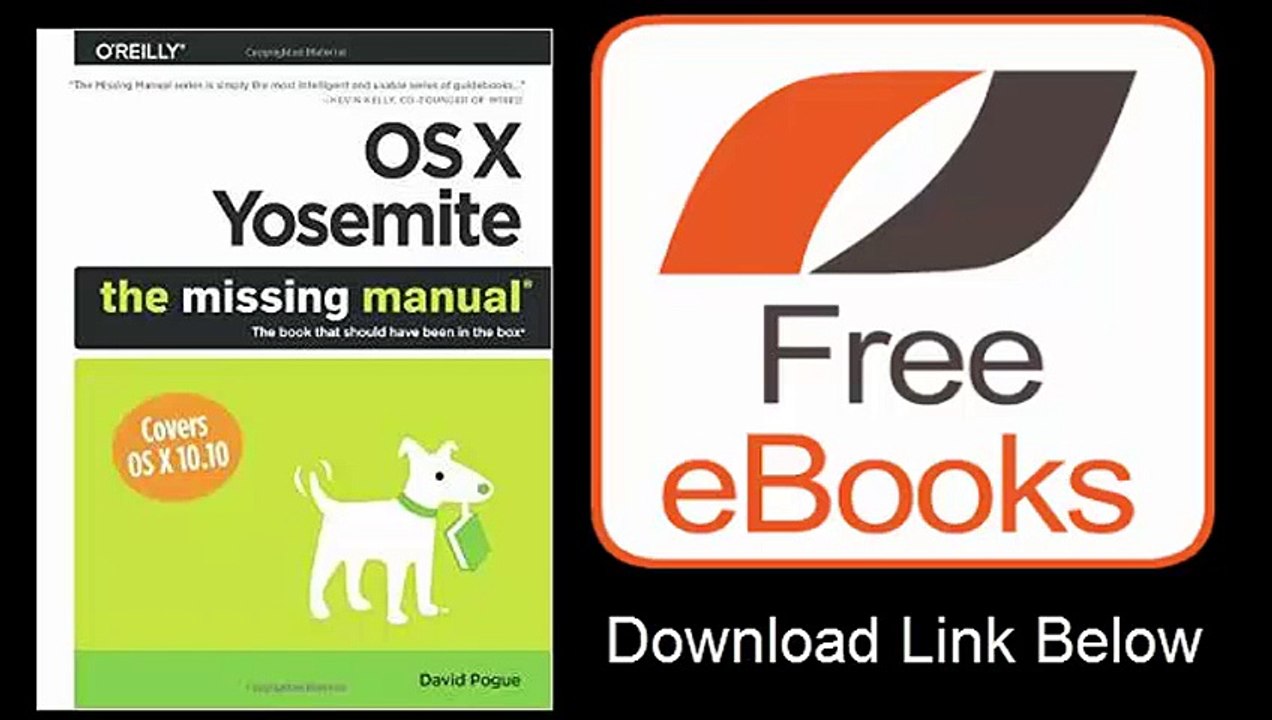 OS X Yosemite The Missing Manual by David Pogue Download ePub