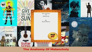 PDF Download  The Anatomy Of Melancholy Download Online