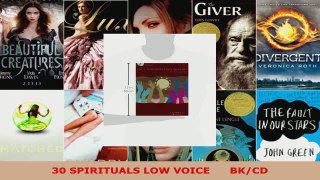 Read  30 SPIRITUALS LOW VOICE      BKCD Ebook Free