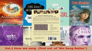 Download  Vol1 How we sang  first vol of We Sang Better PDF Free