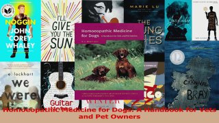 PDF Download  Homoeopathic Medicine for Dogs A Handbook for Vets and Pet Owners PDF Online