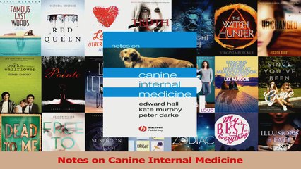 PDF Download  Notes on Canine Internal Medicine Read Online