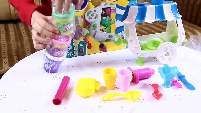 Đồ chơi cho bé Làm kem đất sét Nấu ăn làm bếp cooking kitchen ice cream Play Doh Kid