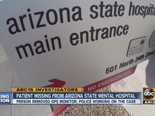 Patient missing from Arizona State Mental Hospital