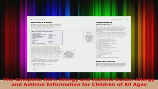 Download  The Complete Kids Allergy and Asthma Guide Allergy and Asthma Information for Children PDF Free