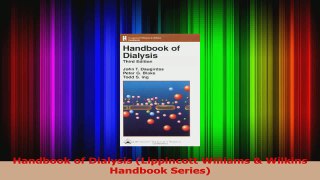 Download  Handbook of Dialysis Lippincott Williams  Wilkins Handbook Series Ebook Free