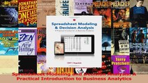 Read  Spreadsheet Modeling and Decision Analysis A Practical Introduction to Business Analytics PDF Online