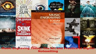 Download  Music Engraving Today The Art and Practice of Digital Notesetting Ebook Free