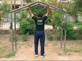 Adil Bin Talat pakistan taekwonodo champion front back chin ups (pull ups) training 2009