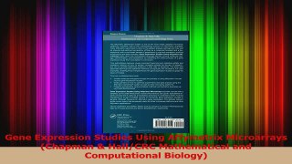 Download  Gene Expression Studies Using Affymetrix Microarrays Chapman  HallCRC Mathematical and Ebook Free