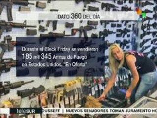 EE.UU.: en el Black Friday se vendieron 185,345 armas de fuego