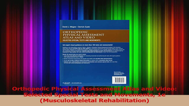 Download Orthopedic Physical Assessment Atlas and Video Selected Special Tests and Movements 1e Ebook Free