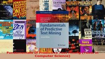 Download  Fundamentals of Predictive Text Mining Texts in Computer Science PDF Online
