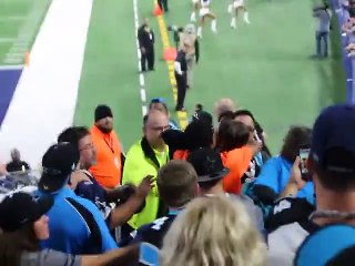 Download Video: Stadium Security Guard choke out Football Fan for being disruptive - Cowboys VS Panthers