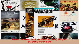 Read  Essential Technique for Band  Intermediate to Advanced Studies Bb Clarinet Essential Ebook Free