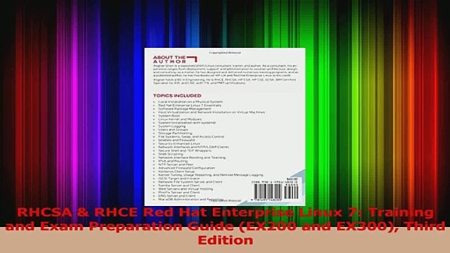 Read RHCSA RHCE Red Hat Enterprise Linux 7 Training and Exam Preparation Guide EX200 and Ebook Free
