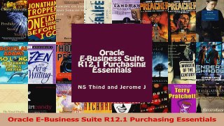 Read  Oracle EBusiness Suite R121 Purchasing Essentials Ebook Online