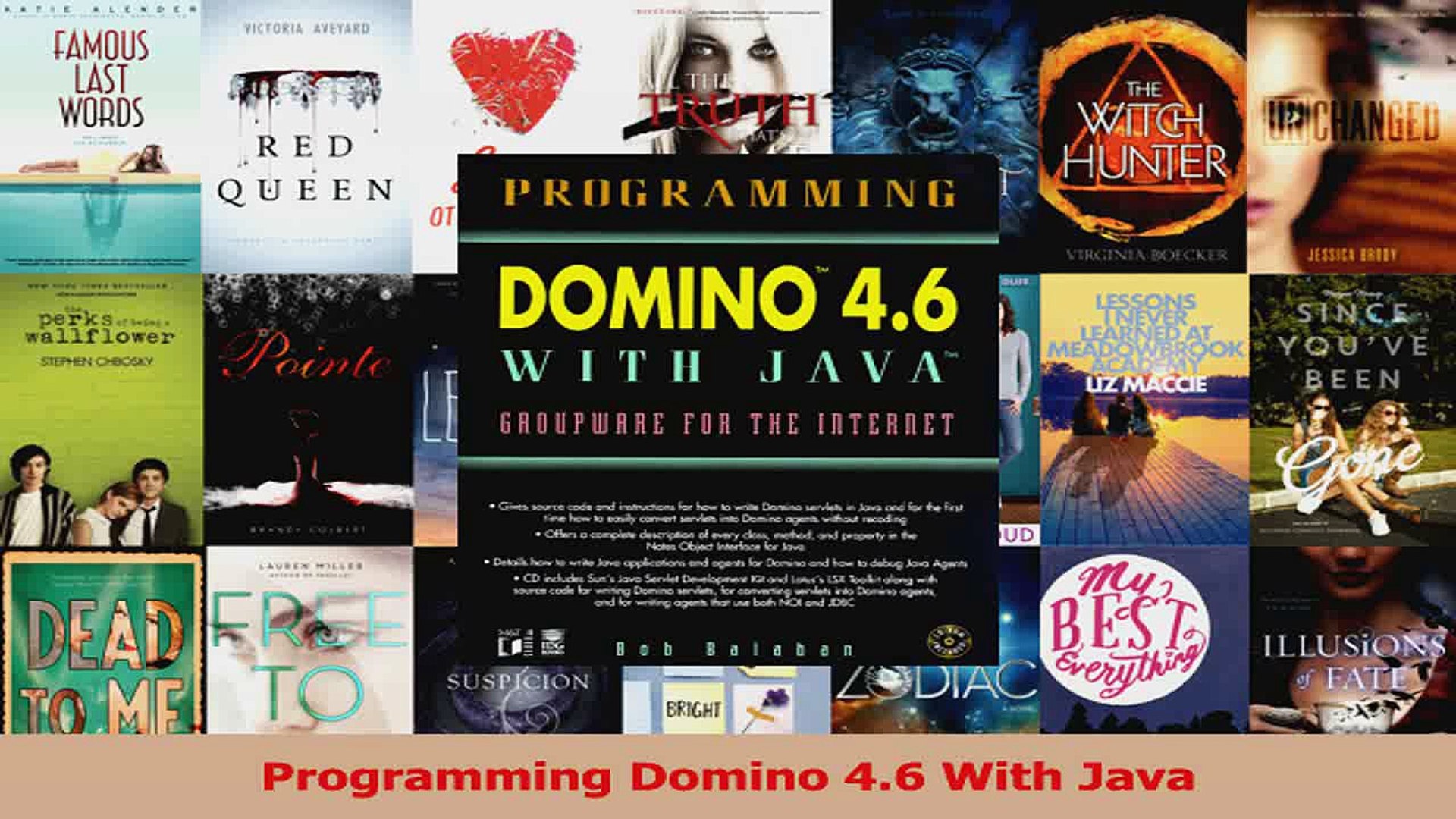 Download  Programming Domino 46 With Java Ebook Free
