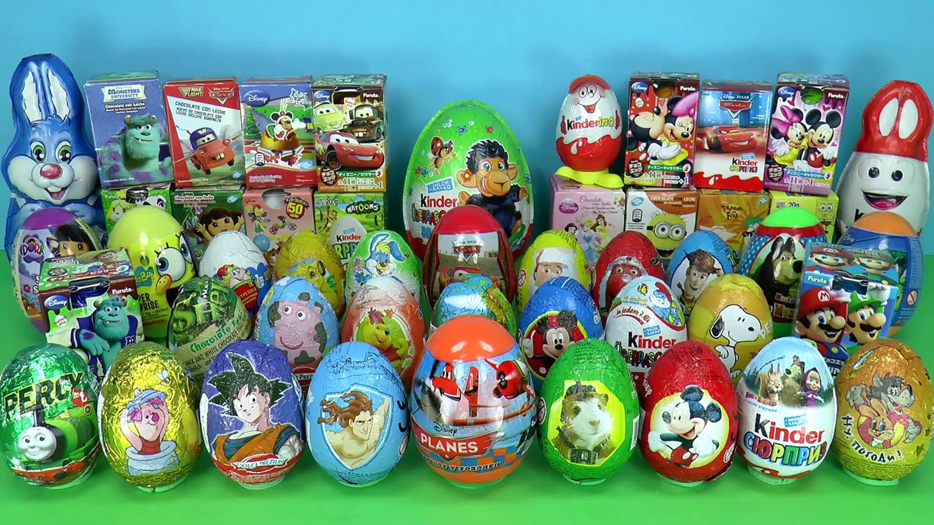 50 kinder surprise eggs