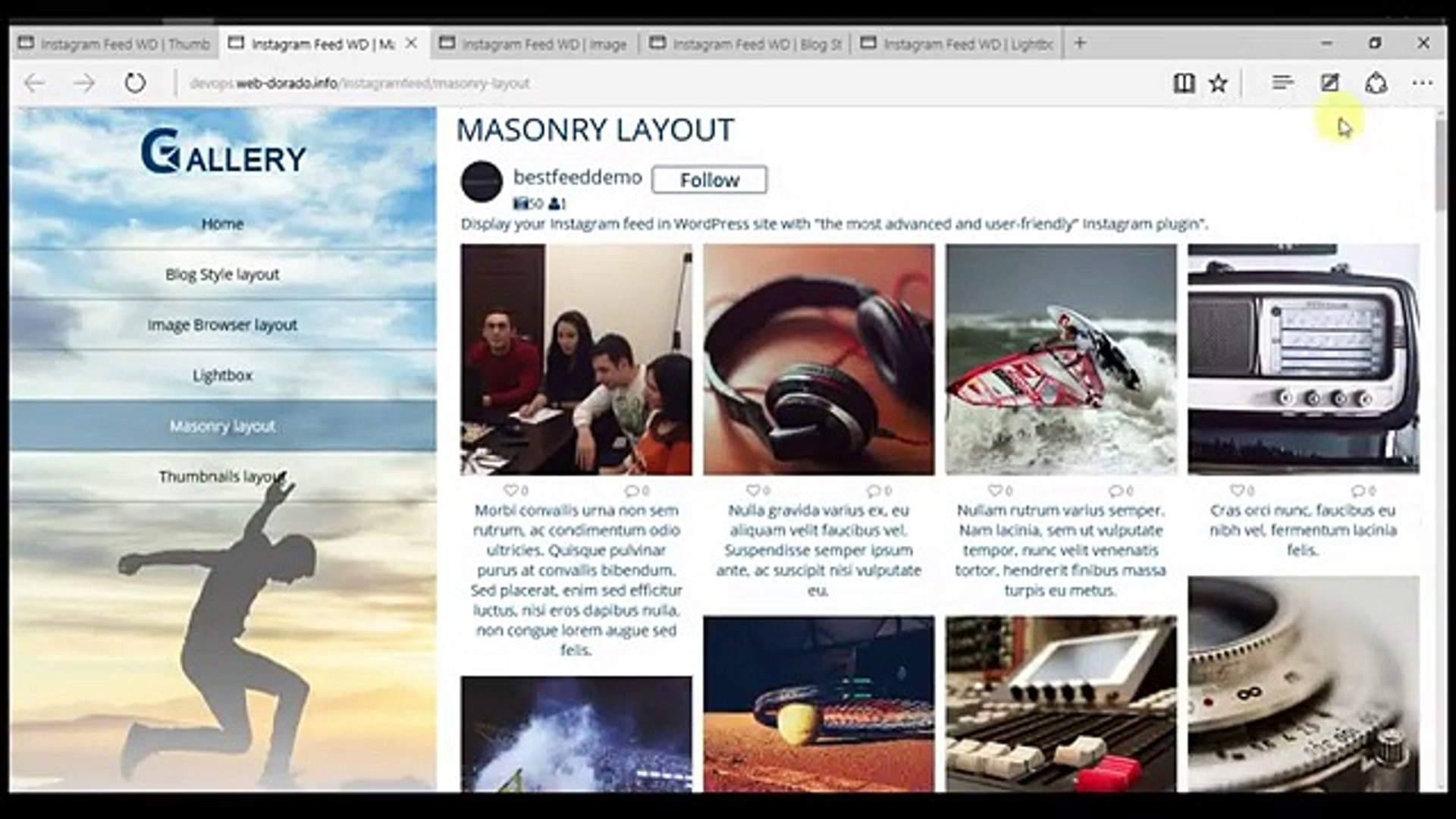 Wordpress Instagram Plugin Instagram Feed Wd Video Dailymotion