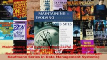 Read  Maintaining and Evolving Successful Commercial Web Sites Managing Change Content Customer PDF Free