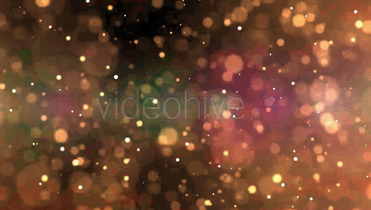 Gold Particles Bokeh Background | Motion Graphics - Videohive template