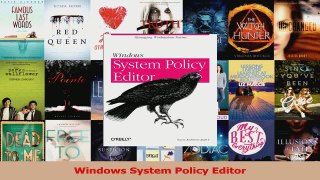 Read  Windows System Policy Editor Ebook Free