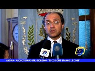 ANDRIA | Aliquote imposte, Giorgino: Ecco come stanno le cose