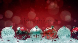 Christmas Balls - Red on Red | Motion Graphics - Videohive template