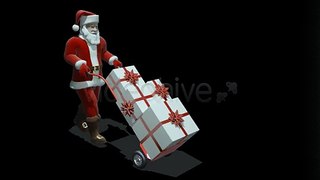 Santa Carries Gifts | Motion Graphics - Videohive template