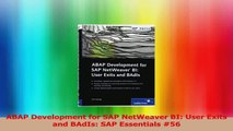 ABAP Development for SAP NetWeaver BI User Exits and BAdIs SAP Essentials 56 Download