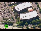 Aerial: Shooting standoff in California, multiple victims