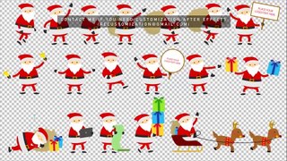 Santa Animation & Greetings | After Efects Project Files - Videohive template