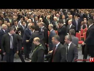 Erdoğan ve Metin Feyzioğlu tokalaştı