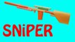 How to make a paper sniper rifle that shoots - rubber band paper gun