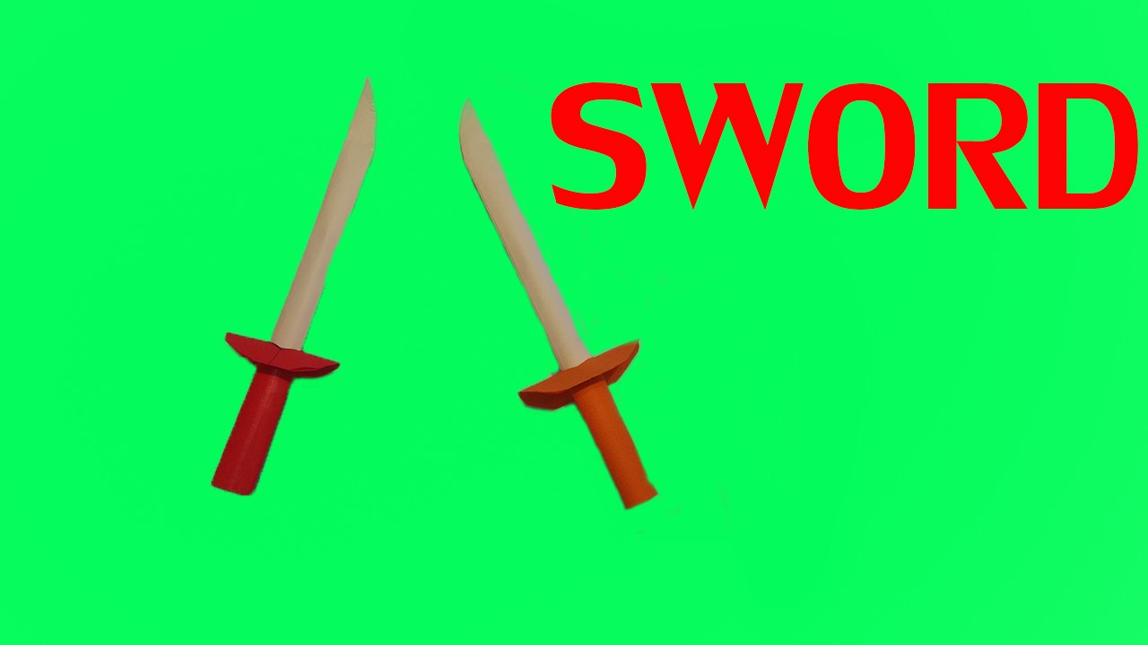 How To Make A Paper Sword Easy Tutorial