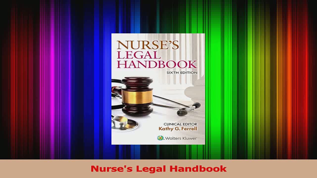 Nurses Legal Handbook PDF