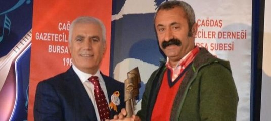 Komünist Başkan hayatının ilk ödülünü aldı