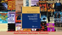 Read  Credit Risk Valuation Methods Models and Applications Springer Finance PDF Free