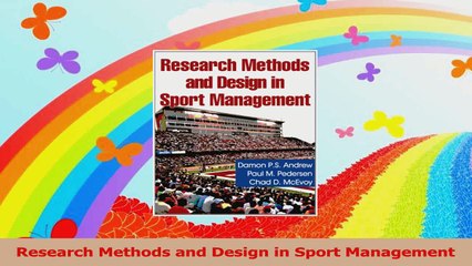 Research Methods and Design in Sport Management PDF