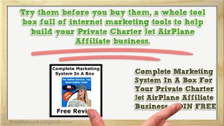 Free Trial Marketing Lead Tools For Private Charter Jet AirPlane Affiliate Business