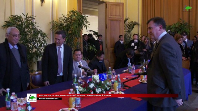 Visite de la délégation du Cambodge à Aulnay-sous-Bois le mercredi 2 décembre 2015