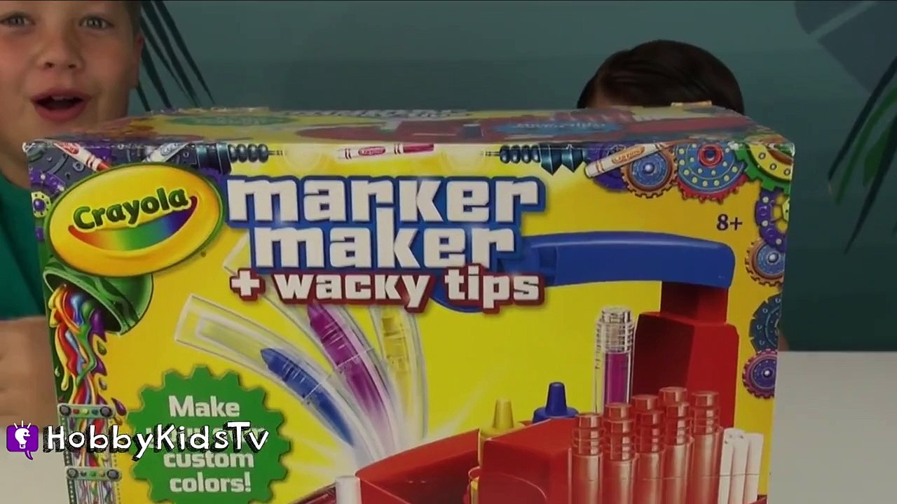 Crayola Make a Marker! Homemade Marker Kit + DIY Artwork by HobbyKidsTV