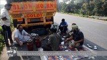 Protests at India-Nepal border means fuel shortages for Nepal
