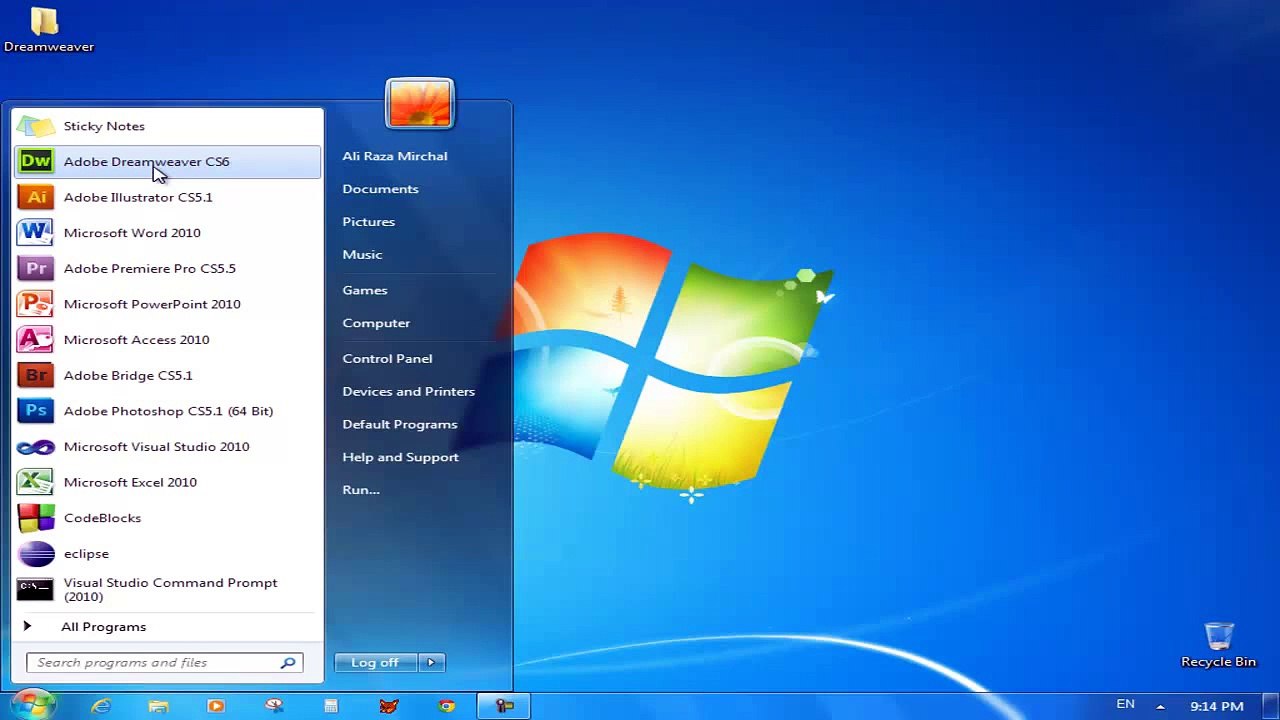 Adobe Dreamweaver CS6 Urdu  Intro