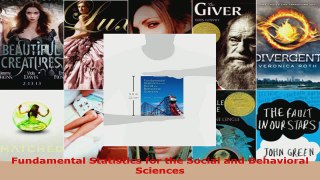 Read  Fundamental Statistics for the Social and Behavioral Sciences Ebook Online