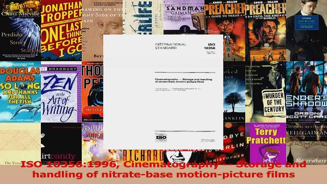 PDF Download ISO 103561996 Cinematography Storage and handling of nitratebase motionpicture films Download Online