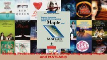 PDF Download  Solving Problems in Scientific Computing Using Maple and MATLAB PDF Online