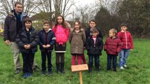 COP21 : les enfants du centre de loisirs de Chaumes-en-Brie plantent deux arbres pour le climat