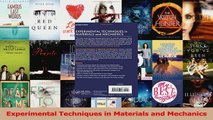 PDF Download  Experimental Techniques in Materials and Mechanics Download Full Ebook